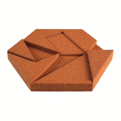 3D korkvegg fra WALL-IT i modellen Hexagon