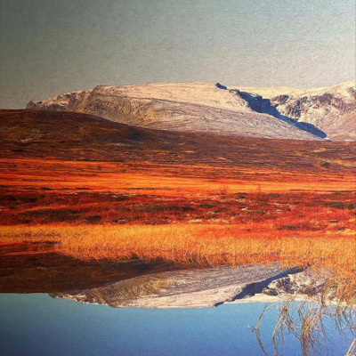 Lyddempende fotoprint av nasjonalpark