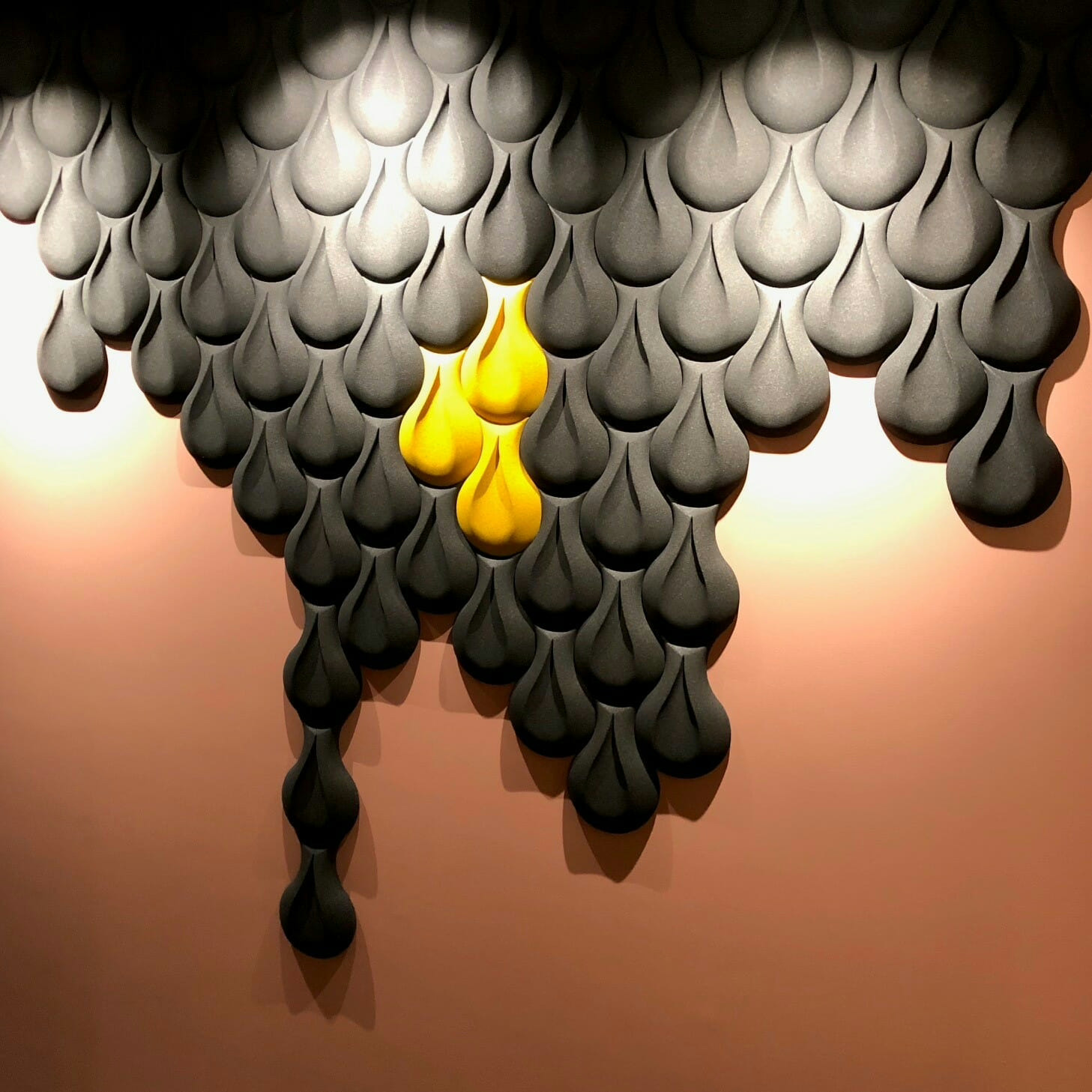 kork flisene Drop på badet