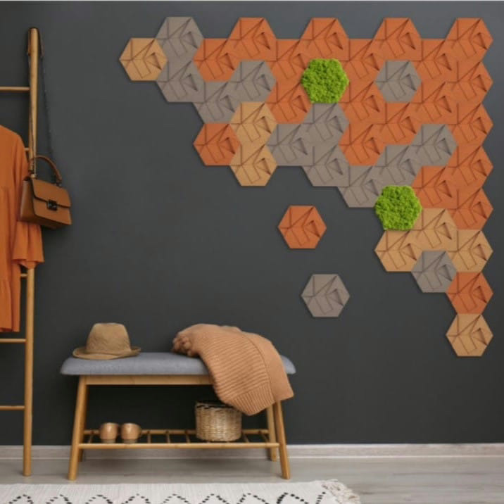 lekre kork fliser i moderne 3D design