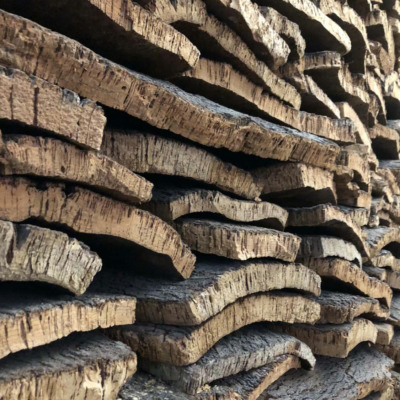 Bark fra korkeika i Portugal